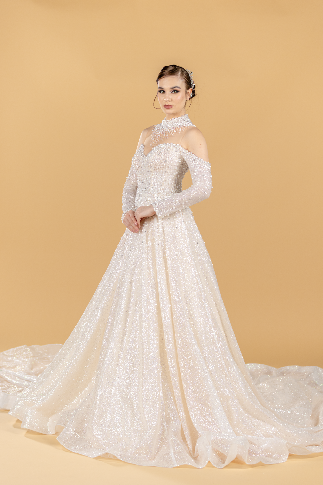 Dubai White Bridal Ball Gown Wedding Dress Floral Turkey – ROYCEBRIDAL  OFFICIAL STORE